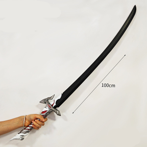 Espada Ninja de Juguete de Anime Dragon Crescent Blade, Pu de 100 cm, Gris, Decoración Realista para el Hogar - Product Image 4