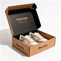 Caja de Zapatos de Diseño Nuevo, Plegable, Ecológica, de Cartón Corrugado, Tamaño Personalizado, Color Personalizado, Caja de Envío de Zapatos de Bajo Costo