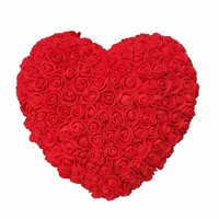 Rose en forme de cœur pour la Saint-Valentin, je t'aime, roses pour la Saint-Valentin, rose en forme de cœur pour la Saint-Valentin