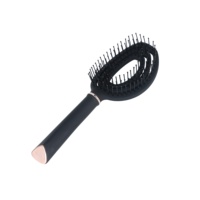Brosse à cheveux démêlante antistatique en plastique avec coussin d'air, pour massage du cuir chevelu, vente en gros, pour salon et usage domestique, logo personnalisé