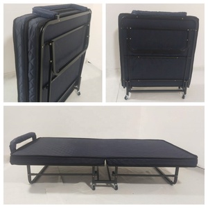 Lit pliant haute qualité et <span class=keywords><strong>confortable</strong></span> lit <span class=keywords><strong>d</strong></span>'<span class=keywords><strong>appoint</strong></span> à roulettes avec matelas en mousse pour hôtel maison - Product Image 3