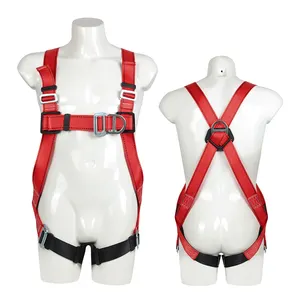 China Direct Sale High Tenacity Polyester Best Construction Safety Belt And Lineman Full Body Safety Harness