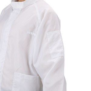 安価な帯電防止<span class=keywords><strong>ESD</strong></span>スモッククリーンルームガウン、ラボコート用ポリエステル衣料 - Product Image 3