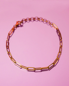 Pulsera de Cadena de Eslabones de Oro de 18 Quilates, Joyería de Lujo Elegante y Minimalista, Pulsera de Diseño Moderno, Accesorio de Oro Fino y Elegante - Product Image 2