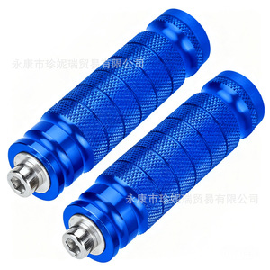 แป้นเหยียบตรง CNC รุ่นดัดแปลง M8 ขนาด 22.2 มม. ทำจากอลูมิเนียมอัลลอยด์ทรงกระบอก สำหรับซ่อมแซมและเปลี่ยนอะไหล่รถจักรยานยนต์ สีทอง - Product Image 4