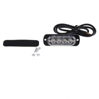 Feux d'avertissement pour camion à 4 LED à haute luminosité, à une seule rangée, DAO12-24V, feux stroboscopiques décoratifs modifiés pour moto et pick-up