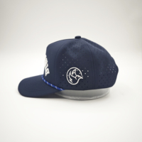 Gorra Deportiva Unisex de 5 Paneles, Personalizada, Impermeable, con Logotipo Bordado a Mano, Perforaciones Cortadas con Láser, Ajustable, con Diseño de Argyle, Leopardo y Puntos