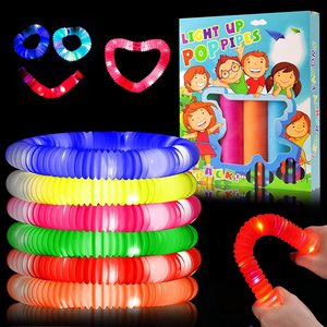 Juguete Antiestrés - Tubo Luminoso LED Intermitente - Juguete Elástico y Apretable para Aliviar el Estrés - Product Image 3