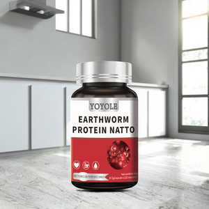 مكمل غذائي من بروتين الديدان الأرضية المخمرة بالناتو الأحمر للبالغين، لصحة الأوعية الدموية والقلب والأوعية الدماغية، وتعزيز المناعة - Product Image 3