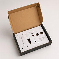 Boîtes rigides en carton ondulé biodégradable personnalisées Cailyn, impression flexographique, surface brillante, forme d'avion, pliables
