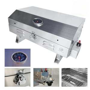 <span class=keywords><strong>Barbecue</strong></span> marin pour <span class=keywords><strong>bateau</strong></span> en acier inoxydable, grill au propane de table pliable avec option <span class=keywords><strong>charbon</strong></span> de bois et support inclinable - Product Image 2