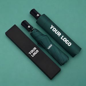 Parapluie Automatique Pliant Personnalisé avec Logo, 3 Positions, Protection Solaire, Imprimé de Marque, Portable, Idéal pour la Mode et les Voyages - Product Image 1