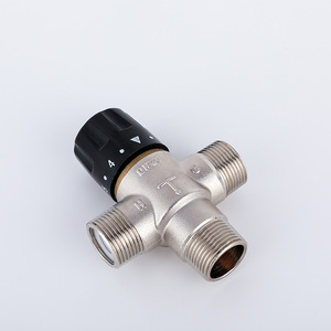 <b>Thermostatic</b> Mixing Valve Brass Wall Mount 1.6 Bar Ceramic Core 5 Lpm Water Temperature <b>Control</b> Faucet - Product Image 3