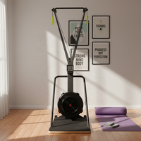 Machine d'entraînement de ski à résistance à l'air, équipement de cardio-training complet pour la résistance physique, idéal pour la salle de sport et la maison, fourni directement par l'usine