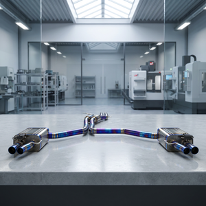 Tubi di Scarico OBM in Titanio ad Alte Prestazioni Personalizzati per Audi A6 <span class=keywords><strong>A7</strong></span> C7 C7.5 C8 3.0T con Risonatore Anteriore - Product Image 1