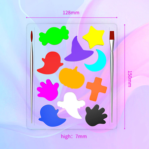 Palette de <span class=keywords><strong>maquillage</strong></span> pour enfants, à base d'eau, hypoallergénique, non toxique, sûre, pour fêtes d'anniversaire, carnaval, fournitures professionnelles pour le <span class=keywords><strong>maquillage</strong></span> du corps et du <span class=keywords><strong>visage</strong></span> - Product Image 1