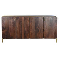 TABLE DE BUFFET EN ACIER MANGO 160x40x81 CM MARRON