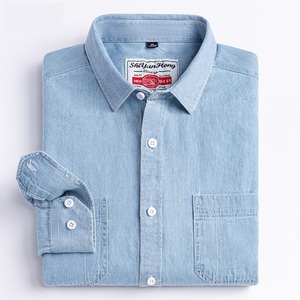 <span class=keywords><strong>Camisa</strong></span> <span class=keywords><strong>de</strong></span> <span class=keywords><strong>trabajo</strong></span> <span class=keywords><strong>de</strong></span> mezclilla <span class=keywords><strong>de</strong></span> manga larga para <span class=keywords><strong>hombre</strong></span> <span class=keywords><strong>de</strong></span> algodón 100% personalizada OEM con botón ácido camisas <span class=keywords><strong>de</strong></span> tela vaquera ajustadas para <span class=keywords><strong>hombre</strong></span> para otoño - Product Image 3