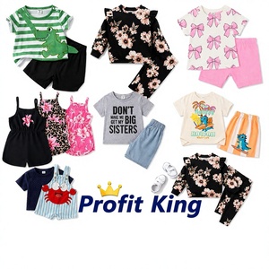 Lots de Vêtements d'Été Décontractés en Coton pour Enfants, Assortiment Aléatoire, Tenues Tendance pour Garçons et Filles, Vente en Gros, Fournisseur en Gros de Stock Restant, Vente en Ligne - Product Image 1