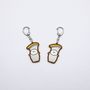 ผลิตพวงกุญแจยางซิลิโคน PVC แบบนิ่ม ลายการ์ตูนอนิเมะ IP อาหาร เห็ด เกี๊ยวซาลาเปา ตามสั่ง - Product Image 3