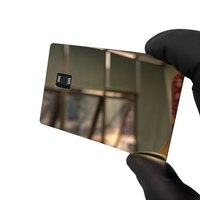 Gebürstete Regenbogen-Metallkreditkarte mit Chip-Slot und Magnetstreifen für Lasergravur – ideal für Unternehmen
