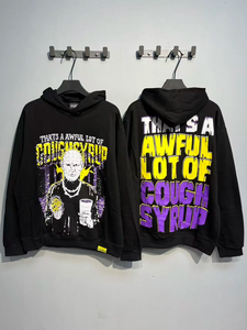 Vente en gros : Sweats à capuche et pulls doublés surdimensionnés à demi-zip en 100% coton, à motifs graphiques d'automne, personnalisables, Awful <span class=keywords><strong>Lot</strong></span> of Cough Syrup Unisex - Product Image 2