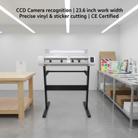 Traceur de découpe de vinyle haute vitesse 23,6 pouces avec caméra CCD automatique pour autocollants, étiquettes et carton