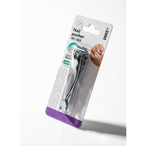 Pousse-ongles en acier inoxydable, design droit, pour soins de manucure, tous types de peau, soins quotidiens de la peau - Product Image 1