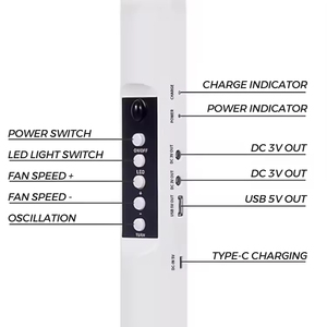 High Quality Emergency Solar Standing <b>Fan</b> 16 Inch 12V Rechargeable Mechanical/<b>Remote</b> <b>Control</b> Latest Cheap China Manufacturer 800 - Product Image 2