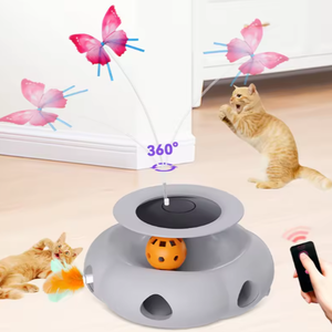 Juguete Interactivo para Gatos, Moderno, Ecológico, Eléctrico, con Pluma de Mariposa y Trackball - Product Image 5