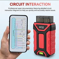 Escáner de Diagnóstico Inalámbrico OBD2 Jdiag M10 para Motocicletas, Lectura y Borrado de Códigos de Error, Servicio TPS, Reinicio, Codificación ABS, CO Idle para Harley