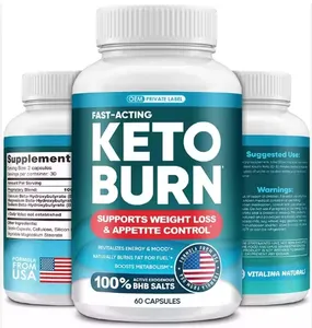 Pure BHB Exogenous Ketones Weight Loss Fat Burner Keto Bhb Diet Capsules Supplements Pills