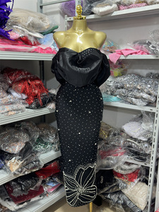 <span class=keywords><strong>Robe</strong></span> longue <span class=keywords><strong>rouge</strong></span> plissée à paillettes de haute qualité à sept couleurs, couture à la main, sexy, pour soirée, <span class=keywords><strong>robe</strong></span> bandage - Product Image 6