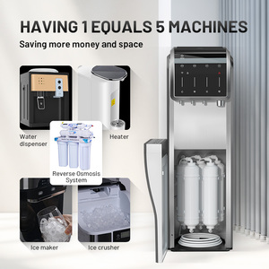 Distributeur d'eau autonome YUNDA 6-en-1 : machine à glaçons et distributeur d'eau chaude, froide et pilée - Product Image 5