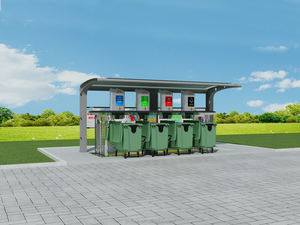 Бренд RNKJ, 1100L * 3, большой мусорный контейнер для сортировки, подъемная платформа, мусорный контейнер - Product Image 6