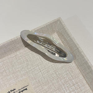 Horquilla BB elegante Retro 2025 <span class=keywords><strong>para</strong></span> mujer, Clip lateral Simple de gama alta con flequillo de Metal de 5cm <span class=keywords><strong>para</strong></span> la frente, nuevo <span class=keywords><strong>para</strong></span> la decoración del cabello de verano - Product Image 6