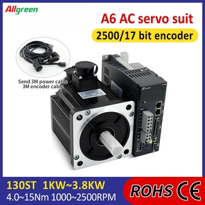 Kit de contrôleur de servomoteur A6 220V 4~13.5A 1000/1500/2000/2500 tr/min 1000~3800W 4/5/6/7.7/10/15 N.m, kit de pilotes de servomoteur AC - Product Image 2