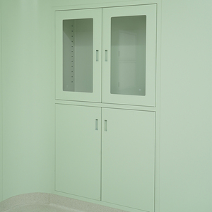 خزانة تخزين طبية معيارية من الفولاذ المقاوم للصدأ بتصميم إطار مخفي لغرف العمليات النظيفة - Product Image 1