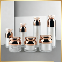 Emballage personnalisé de luxe pour crème cosmétique, lotion, sérum, vaporisateur, flacon pompe sans air en plastique, 15 ml, 30 ml, 50 ml, 100 ml