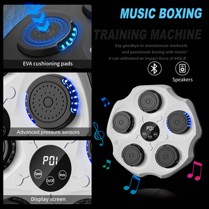 Cible de boxe électrique murale intelligente avec musique et lumières, équipement d'entraînement de boxe multifonctionnel pour adultes à domicile - Product Image 4
