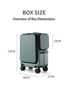 Nouvelle Valise PC <span class=keywords><strong>Elite</strong></span> d'Affaires 20 Pouces à Double Ouverture Transfrontalière avec Serrure TSA, Étanche et Ultra-Légère - Product Image 2