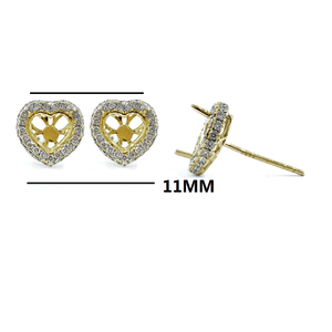 Joyería hecha a medida, logotipo personalizado, mejor calidad, 18K, oro amarillo sólido, Diamante Natural, redondo, pendiente de Halo para dama - Product Image 2