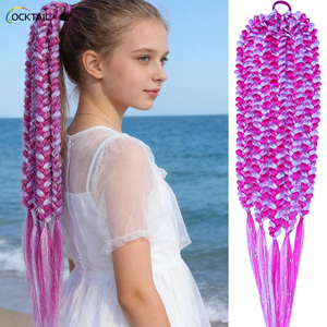 Colas <span class=keywords><strong>de</strong></span> Caballo <span class=keywords><strong>de</strong></span> Color Morado con Diseño <span class=keywords><strong>de</strong></span> Espina <span class=keywords><strong>de</strong></span> Pescado para <span class=keywords><strong>Ni</strong></span>ñas, Personalizables, Precio al por Mayor, Trenzas para <span class=keywords><strong>Ni</strong></span>ñas - Product Image 1