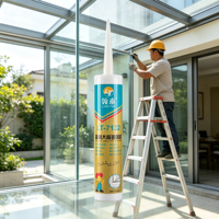 Scellant pour joints de construction résistant aux UV, vente en gros, approvisionnement en vrac pour l'installation de grands panneaux de verre, colle à verre