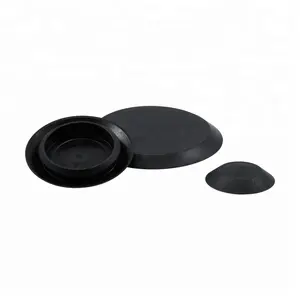 Black rubber plugs for flush mount body instrument panel sheet metal holes