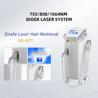 Machine d'épilation au laser à diode à triple longueur d'onde