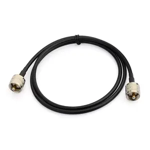 Superbat RF Jumper Cable UHF Male PL-259 To UHF Male PL-259 Low Loss Digital Cable Coaxial RG58