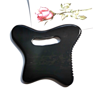 Hongzhuo-Placa de masaje para adelgazar, piedra de cristal bian guasha para masaje corporal, rodillo verde gua sha - Product Image 4