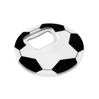 Pembuka Botol Magnet Kulkas Sepak Bola Kustom Hadiah Promosi Kerajinan Magnet Plastik Logam Dengan Logo
