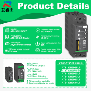 Nouveau démarreur progressif original ATS130N2D45LT Altivar ATS130 triphasé 45A 200-480VAC, tension de commande 24VDC pour équipement industriel - Product Image 2